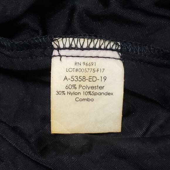 Black Velvet Burnout Flare Sleeve Sheer Tunic Top Goth Witchy Dark Fairy Vampire - Picture 9 of 14